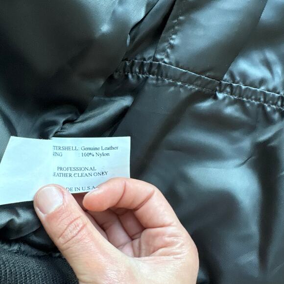 Genuine Men’s US Navy Brown Leather Flight Jacket - Picture 7 of 11